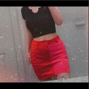 HOT BREAKUP TO MAKEUP COLORBLOCK skirt